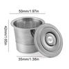 With Lids Coffee Capsule Cup Stainless Steel Coffee Pod Filter Durable Reusable K Cups  Home