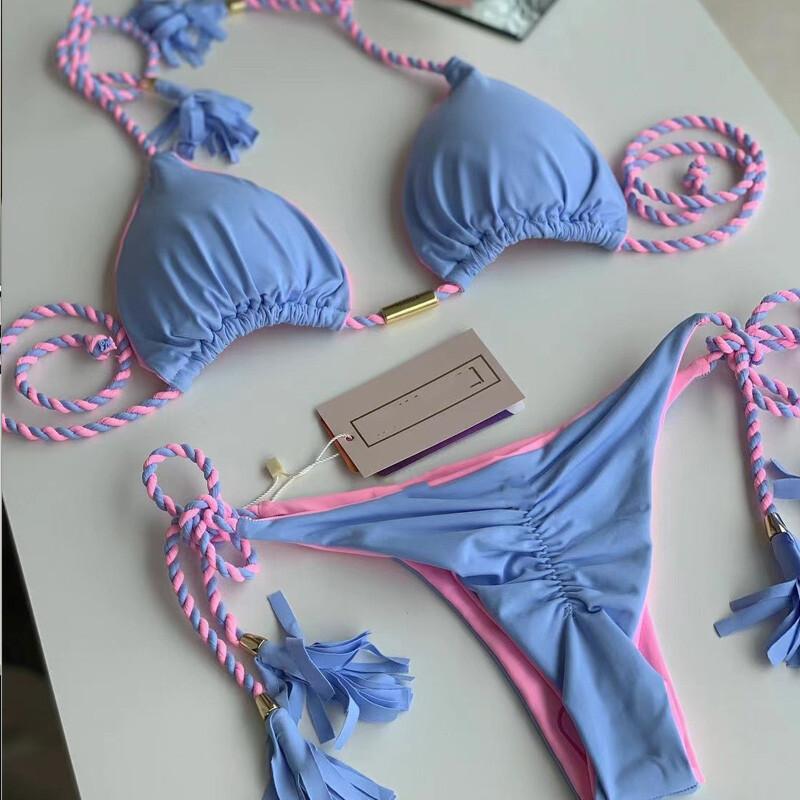 Summer Sexy Push Up Swimwear Women Brazilian Bikini Leopard Swimsuit Halter Biquini Holiday Two Pieces Bathing Suit