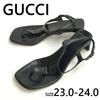 Thong Heel Sandals [Italy/23.0-24.0/Black] Pumps High Heels(USED)