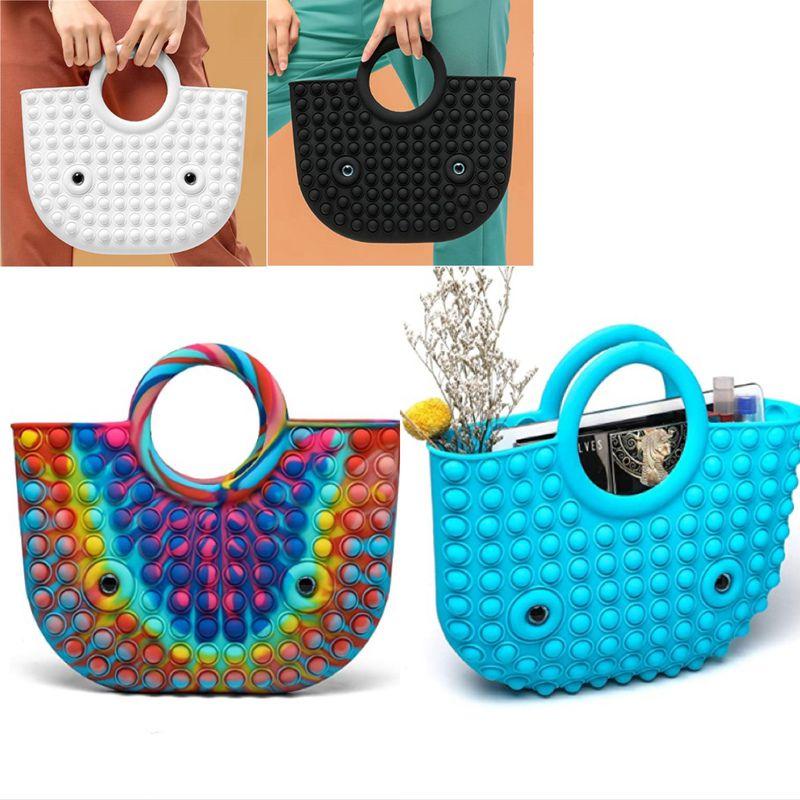 Big Pop It Popit Handbag Sensory Toy With Vibrant Colors For Anxiety And Stress Relief