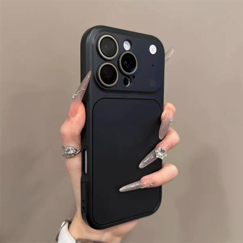 Чехол-книжка 2-в-1 с большим окном, подходит для мобильного телефона iPhone17Pro, Apple 16Pro однотонный 15Pro защитная пленка для объектива 14.