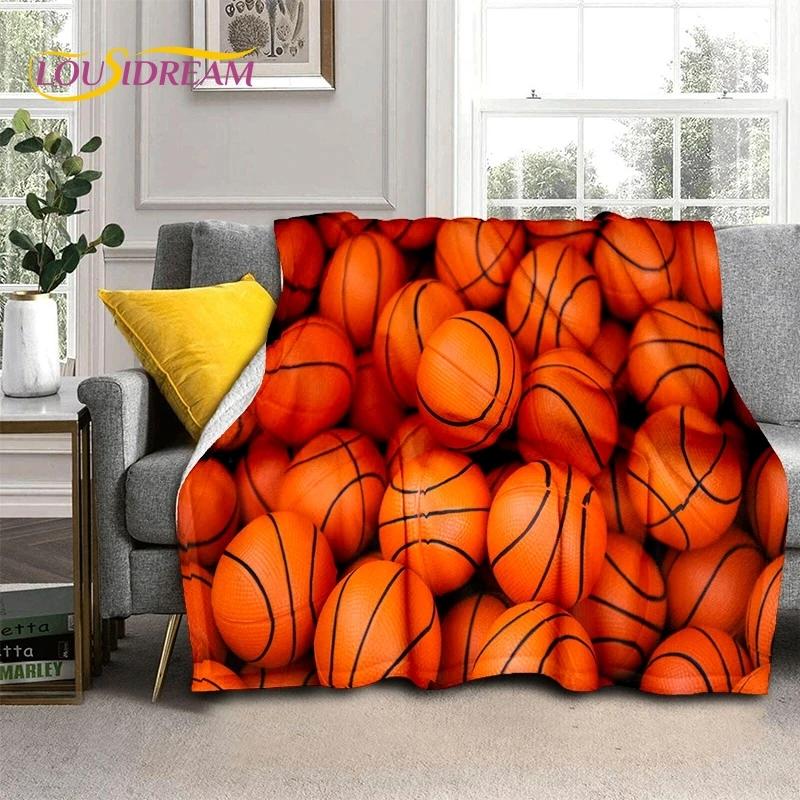Новейшее мягкое фланелевое одеяло для баскетбольной площадки, для кроватей, спален, диванов, пикников, плед для отдыха на свежем воздухе, подарок
