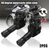2Pcs 90 Degree CNC Motorcycle Tire Valve Stems -Universal Motorcycle Aluminum Wheels Tire NCY Leak-proof TWPO Valve Caps