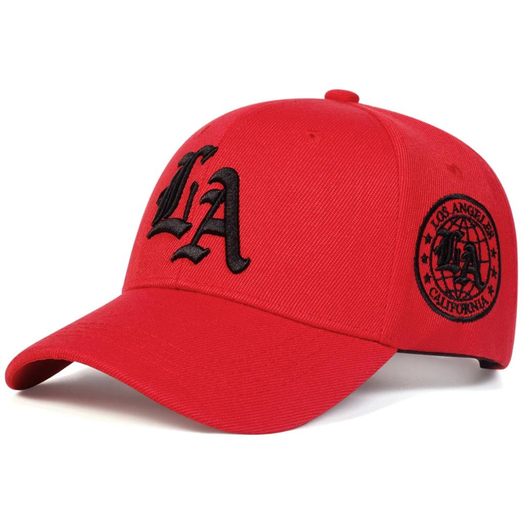 Unisex Los Angeles Letter Embroidery Baseball Caps Outdoor Adjustable Spring and Autumn Casual Sunscreen Hat