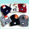 Knitted Fashion Street Hat With Embroidered Letters For Cold Weather Wear Casual