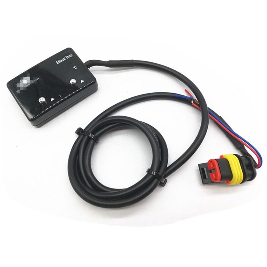 Мини светодиодный цифровой дисплей Датчик температуры выхлопных газов EGT EXT Турбо дизель бензин с датчиком