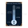 Bathroom Anxiety Meter Metal Signs Printing Cinema Bar Printing Wall Cave Tin Sign Poster