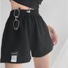 Women's Shorts  Summer High Waisted Sports Shorts Loose Bottoms Female Casual Elastic Waist Pants Solid Color Homewear