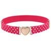 Elastic Adjustable Kids Heart Belt Waist Belt Dresses Girls Elastic Belts
