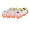 4 Pcs Ink Cartridge Black Blue Magenta Yellow Permanent Chip Replacement Refill Ink Cartridge for HP Officejet 903