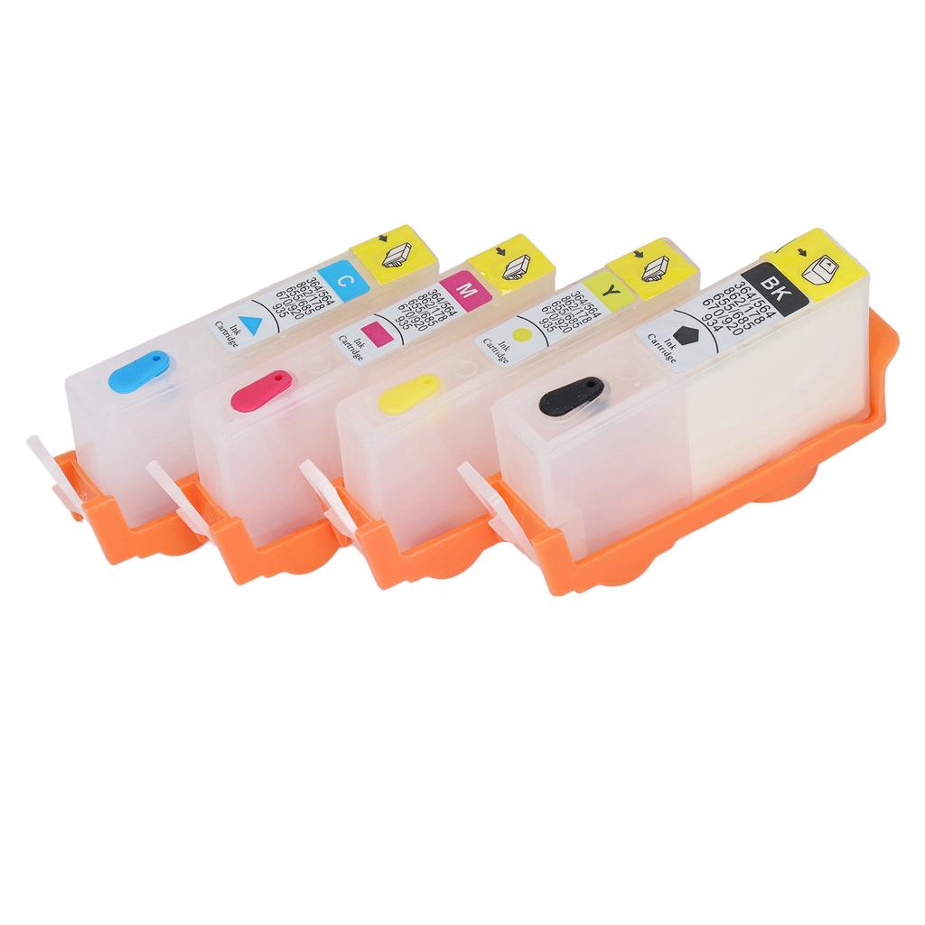4 Pcs Ink Cartridge Black Blue Magenta Yellow Permanent Chip Replacement Refill Ink Cartridge for HP Officejet 903