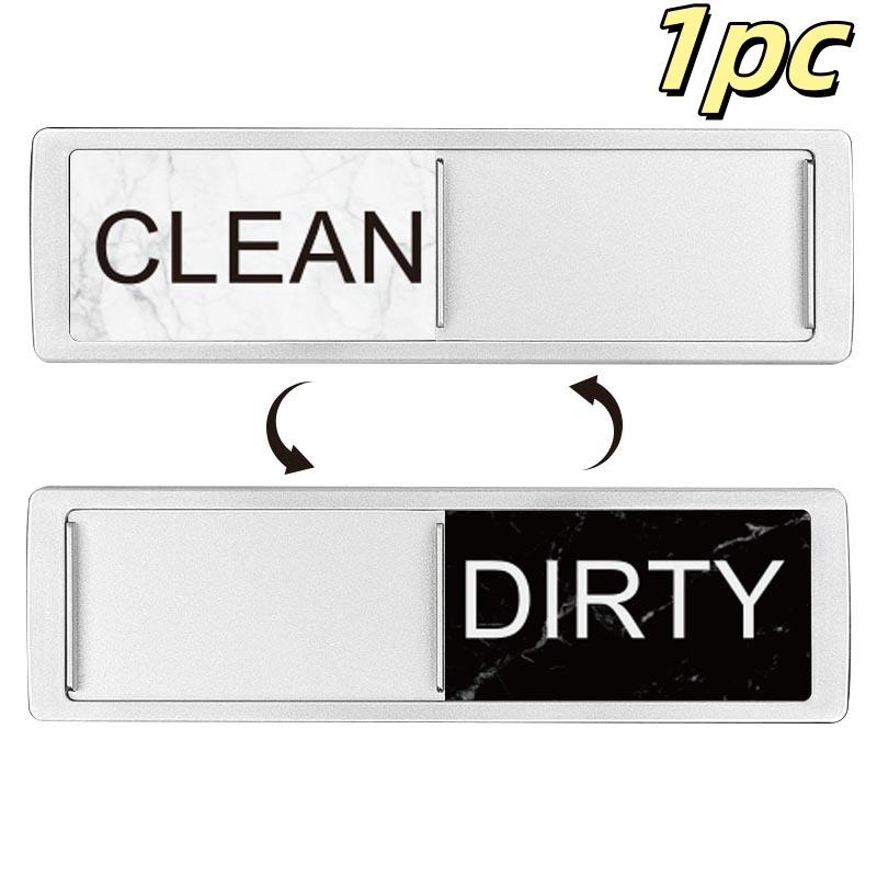 Magnetic Indicator Sign Clean Dirty Magnet Dishwasher Refrigerator Acrylic Sign for Hotel Room Door Decoration Kitchen Supplies