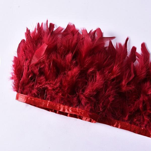 High-Quality Turkey Feather Edging, Colored Feathers, Fire Feather Edging For Weddings