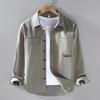 Men's Loose Cotton Retro Japanese Spring Cardigan Shirt Jacket
