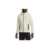 Nike Sportswear Tech Fleece Windrunner Full Zip Hoodie Sea Glass/Black Men Tops Cream FB7921-020
