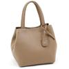 Shrink Leather B5 Size Compatible Form Change Handbag Sand Beige 52522 [Kitamura] Z-0598 Women's