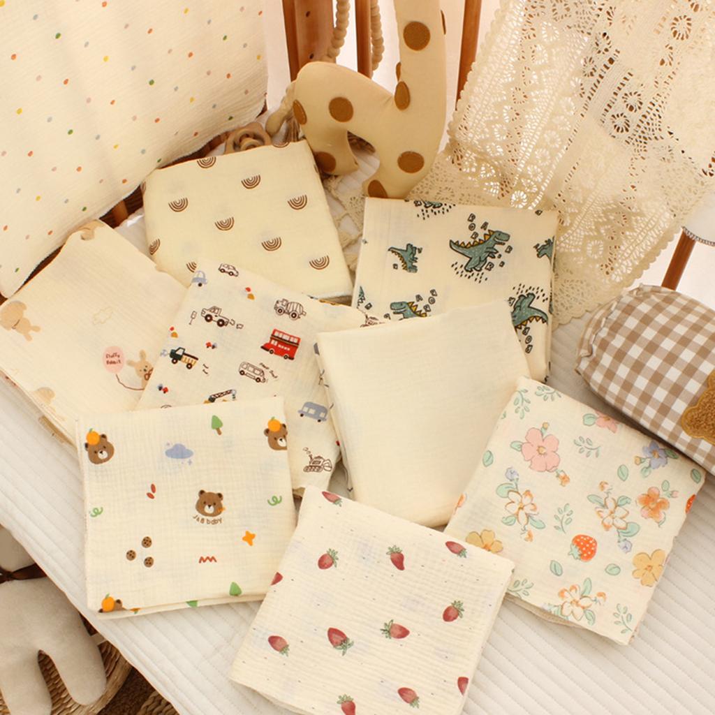Soft and Breathable Cotton Blanket Newborns Receiving Blankets Swaddles Wrap Strollers Cover for Infant Shower Gift
