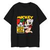 Disney Mickey Cartoon Print Short Sleeve Casual T-Shirt For Men Adult Children's Parent-Child Clothing 100-4XL Men Clothing Tees