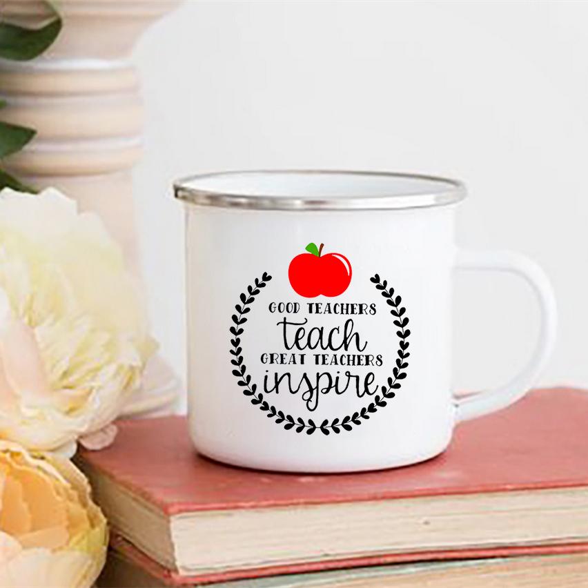 Teaching It A Work of Heart Print Кружки Друзья Туристическая кружка Кофейная чашка Кружка из нержавеющей стали Милая необычная чайная чашка Персонализированный подарок