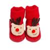 Newborn Baby Boys Girls Christmas Floor Socks Anti-Slip Baby Step Socks