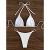 String Thong Bikinis 2025 Women Sexy Triangle Swimsuit Brazil Tong Swimwear Female Padded Bathing Swimming Suit Beachwear Summer