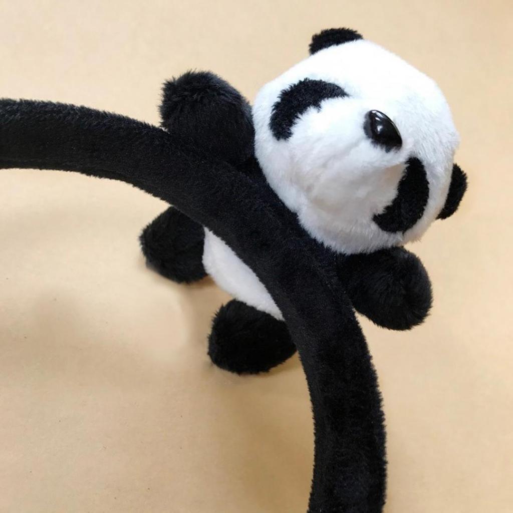 Кавайная заколка для волос с изображением панды, обруч для волос, эластичное кольцо, веревка, женские головные уборы