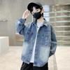 Модная джинсовая куртка для мальчиков 2025 на весну и осень - Стильная верхняя одежда для больших детей