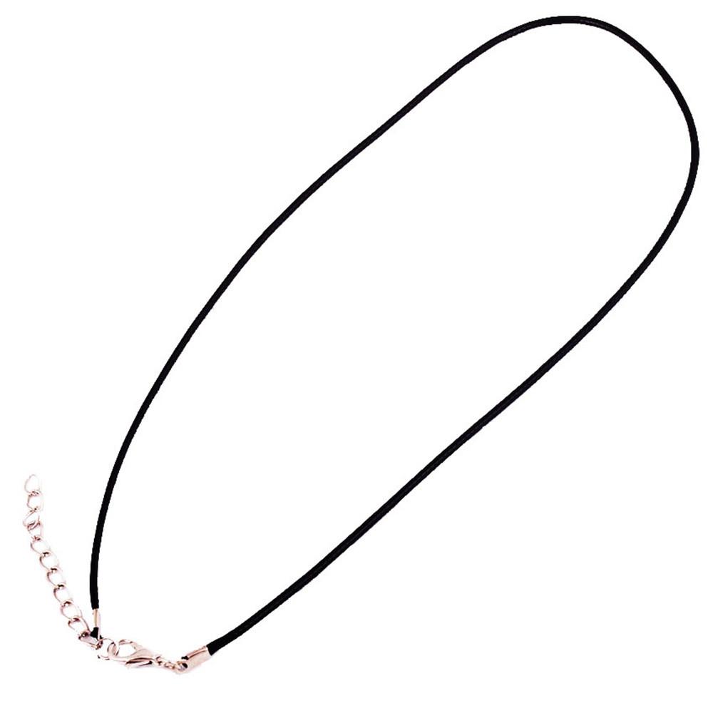 Металлическая Цепочка Черный Восковой Шнур Ожерелье Цепочки Оптом С Застежкой-Лобстером Для Кулонов