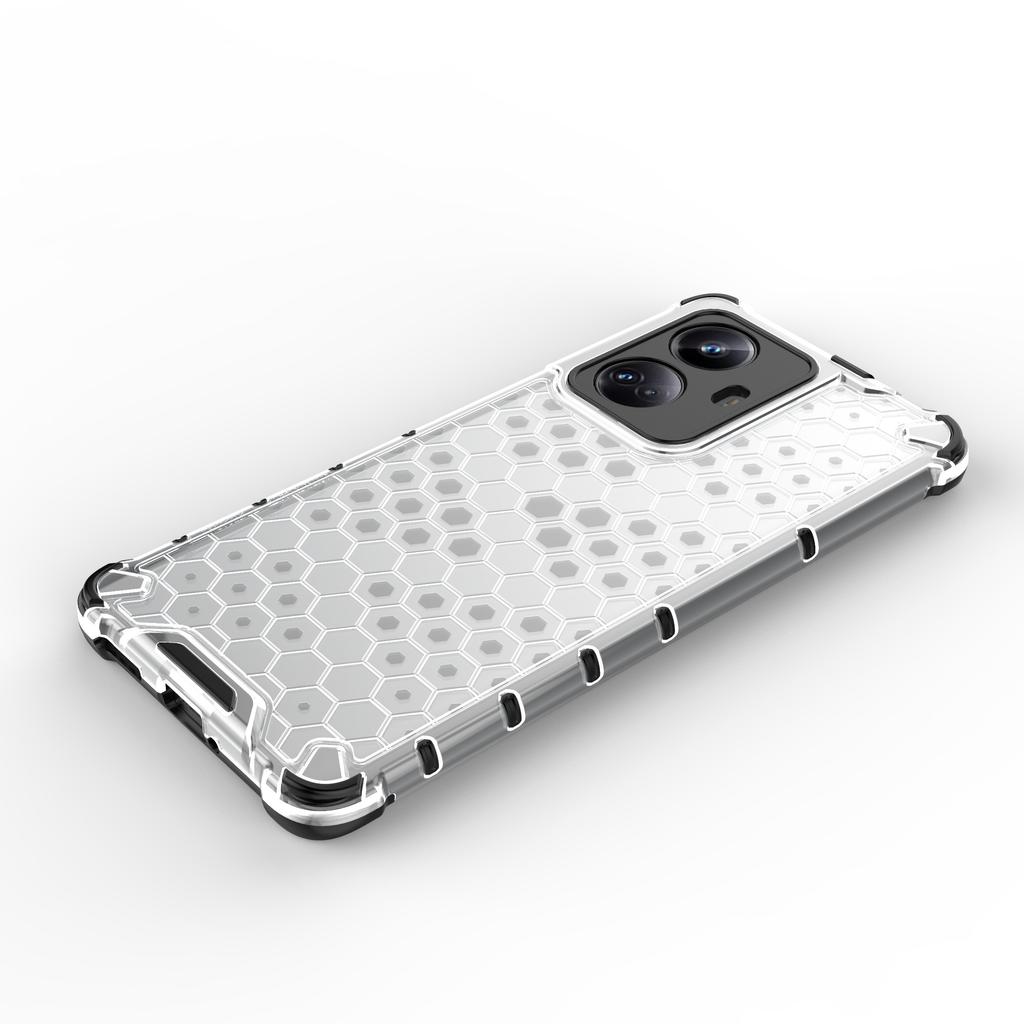 Для Realme 10 Pro+ 5G Защитный чехол для телефона с сотовой текстурой ТПУ+ПК Чехол для мобильного телефона