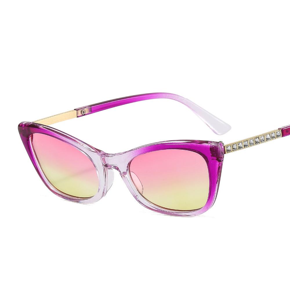 Ready to Ship Cheap Sun Glasses Colorful UV400 Lenses Shades Cat Eye Trendy Fashion Women Sunglasses 2024