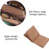 Foldable Retro Jewelry Bag Organizer Multiple Compartments High Capacity Travel Jewelry Storage Bag Zipper Delicate Clutch Bag Travel