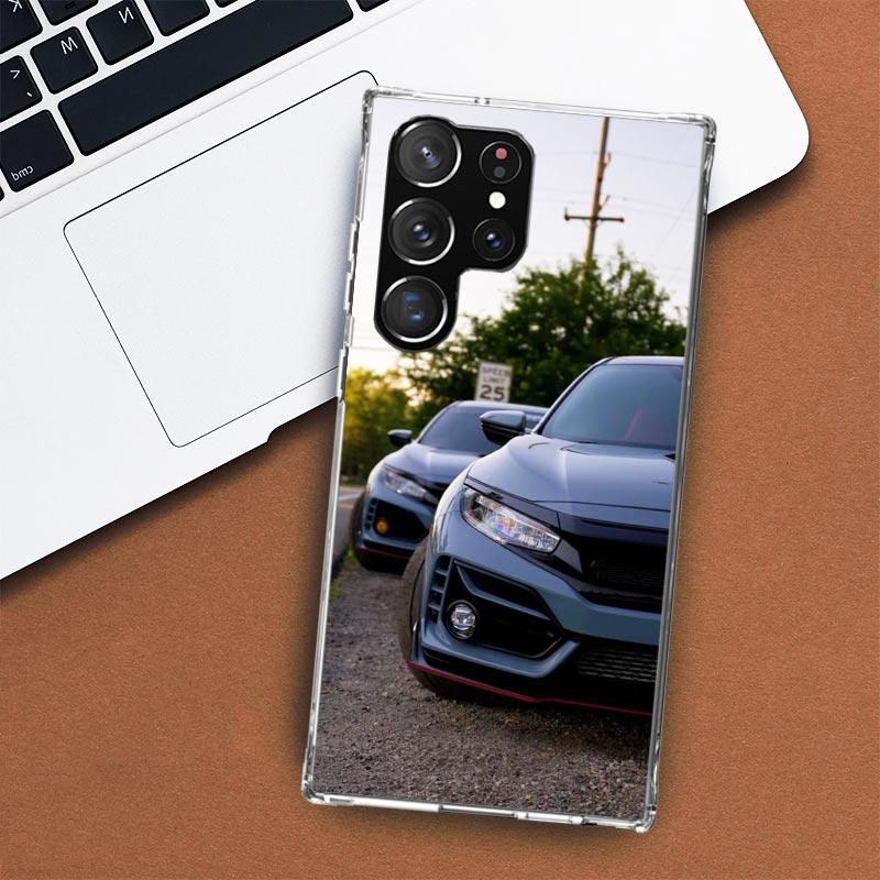 Чехол для телефона JDM Type R Civic Sport Car для Samsung Galaxy S24 S23 S22 Ultra S21 S20 Fe S10 Plus S10E S9 S8 + чехол в виде ракушки