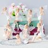 landscape Toy Figures Flower Ornaments  Flying Flower Fairy Garden Car Cake Decor White Angel Doll