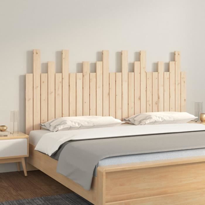 VidaXL Wall-mounted Headboard 159.5x3x80 Cm Solid Pine Wood 824798