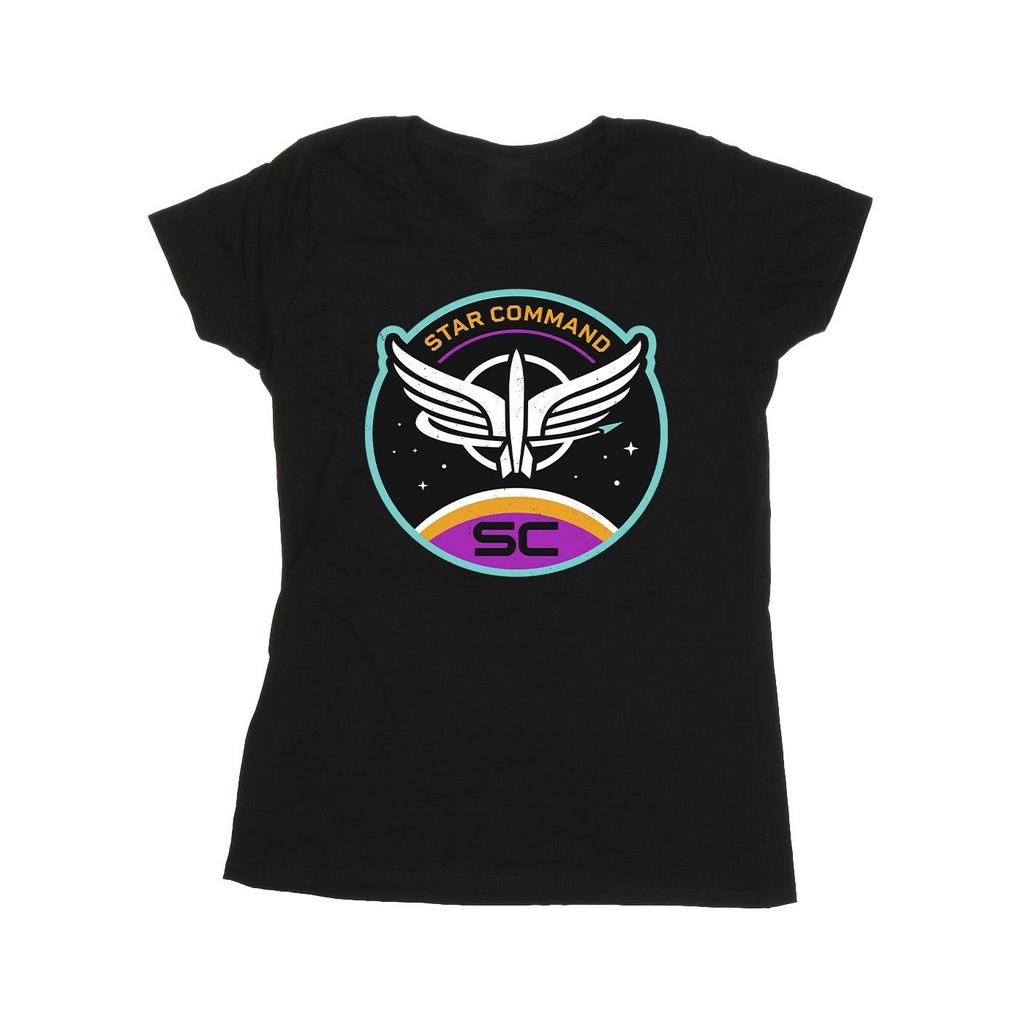 Disney Womens/Ladies Lightyear Star Command Circle Cotton T-Shirt