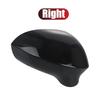 Left/Right Side Wing Mirror Cover Cap Casing For Seat Ibiza 2008 2009 2010 2011 2012 2013 2014 2015 2016 2017 White/Glossy Black