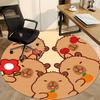 1PC Cute Capybara Chair Carpet for Office, Indoor Non-Slip Washable  Carpet, Soft Comfortable Mat For Office Room yy250930069