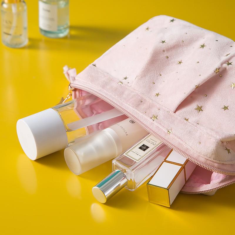 Бархатная дорожная косметичка и сумка для туалетных принадлежностей - Большая, Ручная, Портативная система хранения