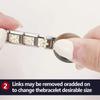 Stainless Steel Module Bracelet Accessories Flower Jewelry Fashion Charm Bracelet Link  Women's