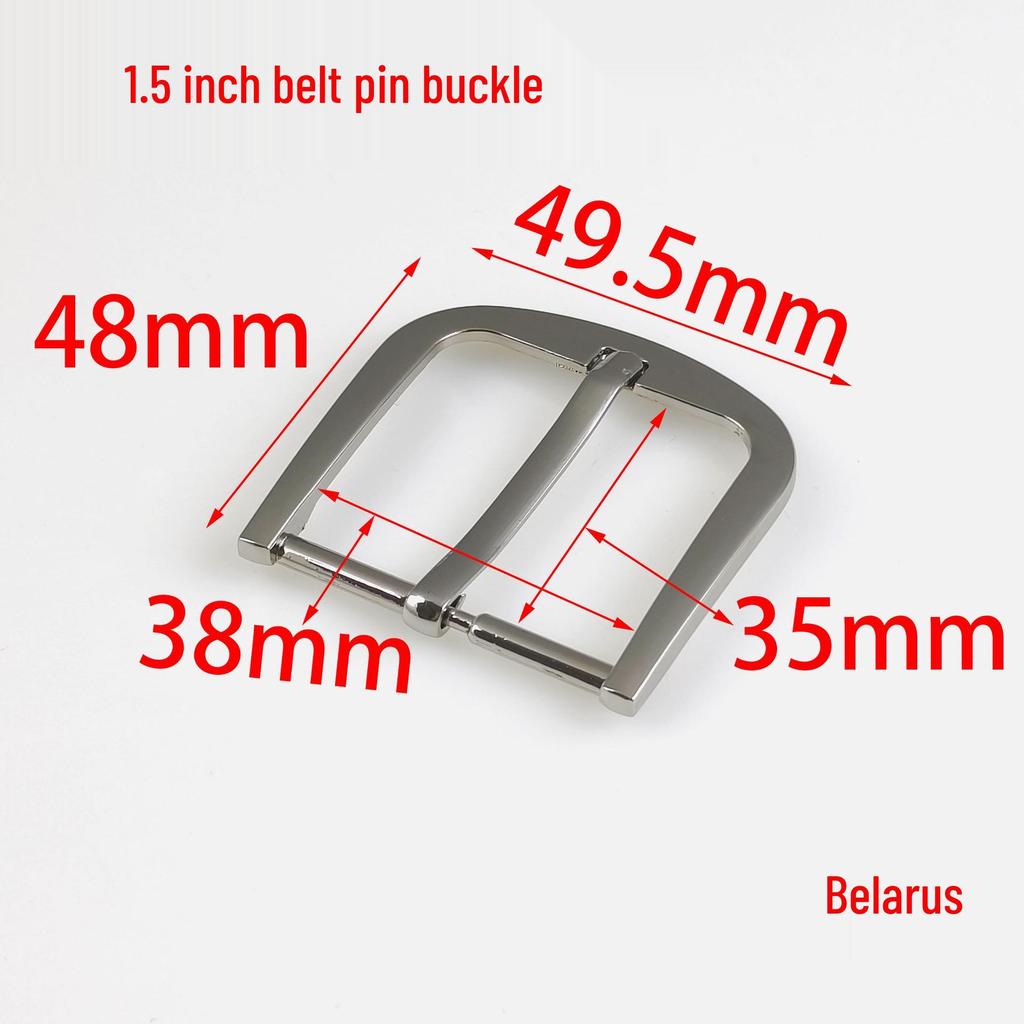 1.5-Inch (3.8CM) Belt Buckle Handbag Hardware Pin Strap Adjuster for Shoes & Clothing