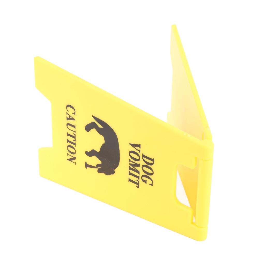 4Pcs Dog Vomit Sign 3D Printing Wear Resistant Multifunctional Dog Vomit Warning Sign Decoration for Home Classroom Office