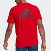 Adidas Predator Logo Breathable Short Sleeve Football Training T-Shirt Men Tops Crimson GN6908