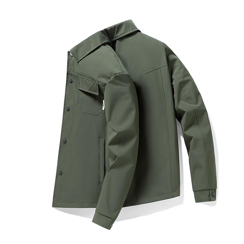 Maoren Men's Casual Lapel Workwear Jacket