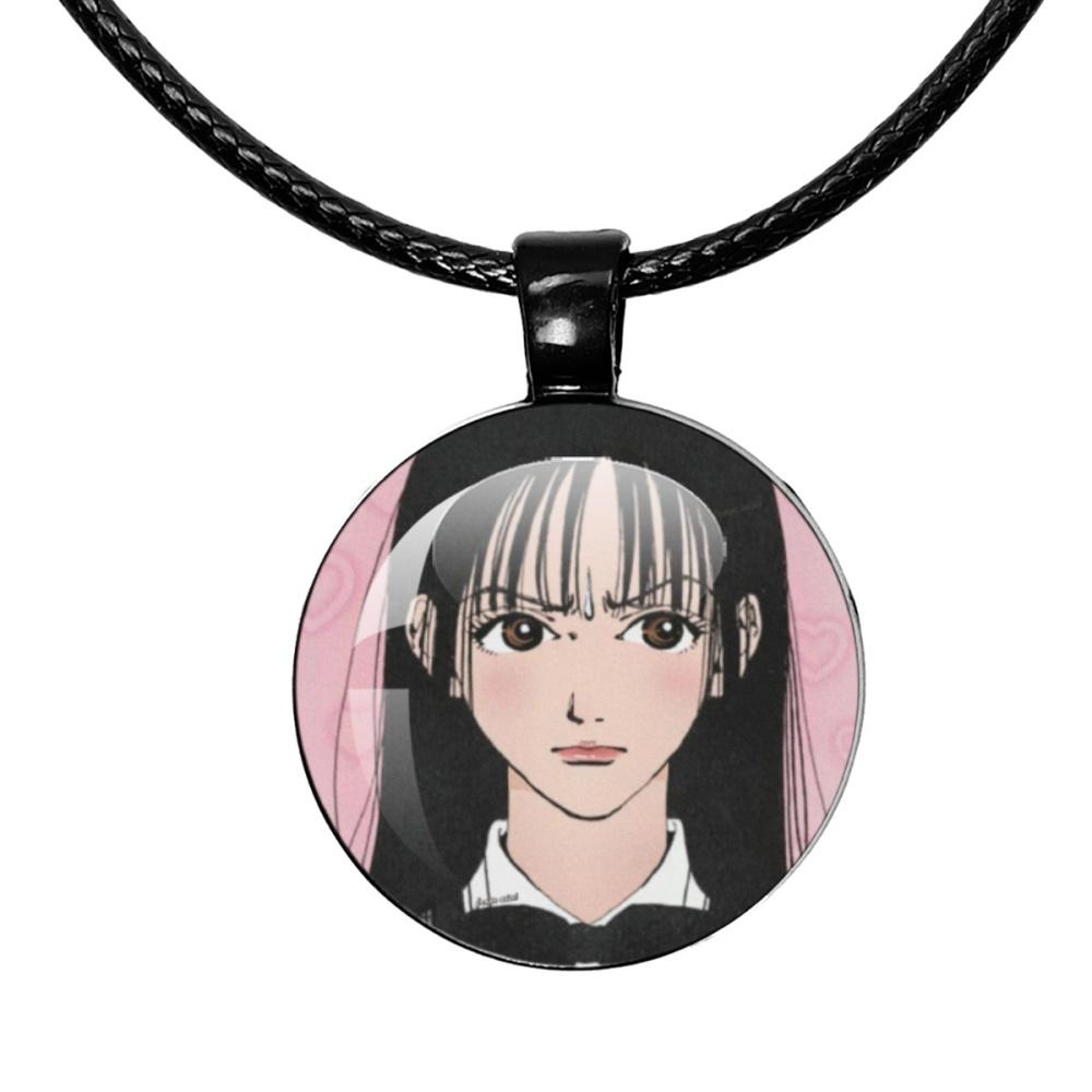 Ожерелье Paradise Kiss Аниме Юкари Хаясака Мивако Сакурада Черная веревочная цепочка Стеклянный кулон Ожерелье Шарм Украшения Подарок