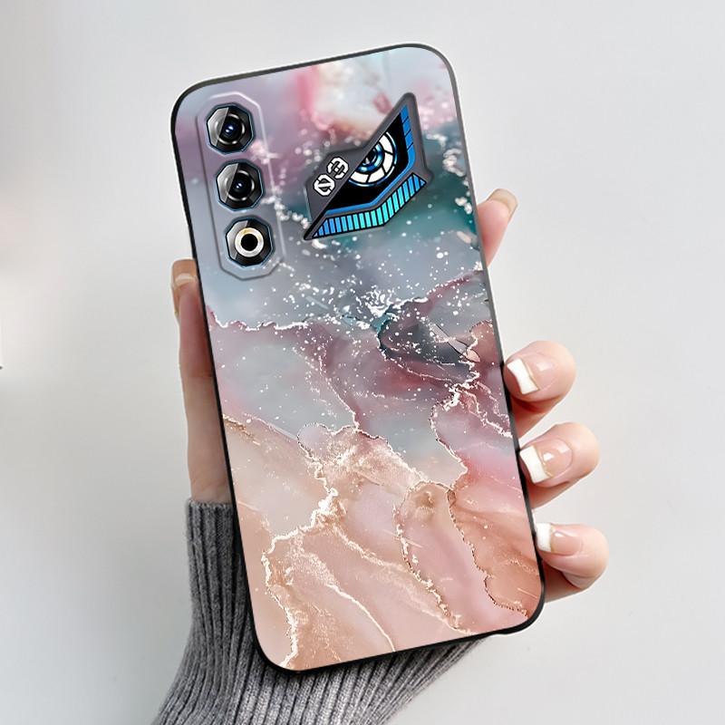 Чехол для ZTE Nubia Neo 3 GT 5G Z2465N Милый Кролик Черный Мягкий ТПУ Силикон Ударопрочный Задняя Крышка Для ZTE Nubia NEO3 GT 5G Корпус