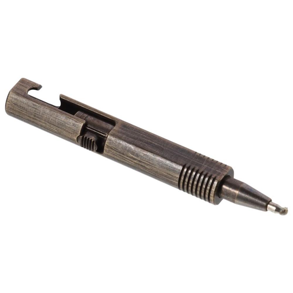 Многоразовая латунная ручка Выдвижная ручка для подписи Ежедневное использование Шариковая ручка с болтовым механизмом