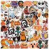 52pcs Halloween Stickers Ghost Stickers for DIY Luggage Laptop Skateboard Motorcycle Bicycle Stickers