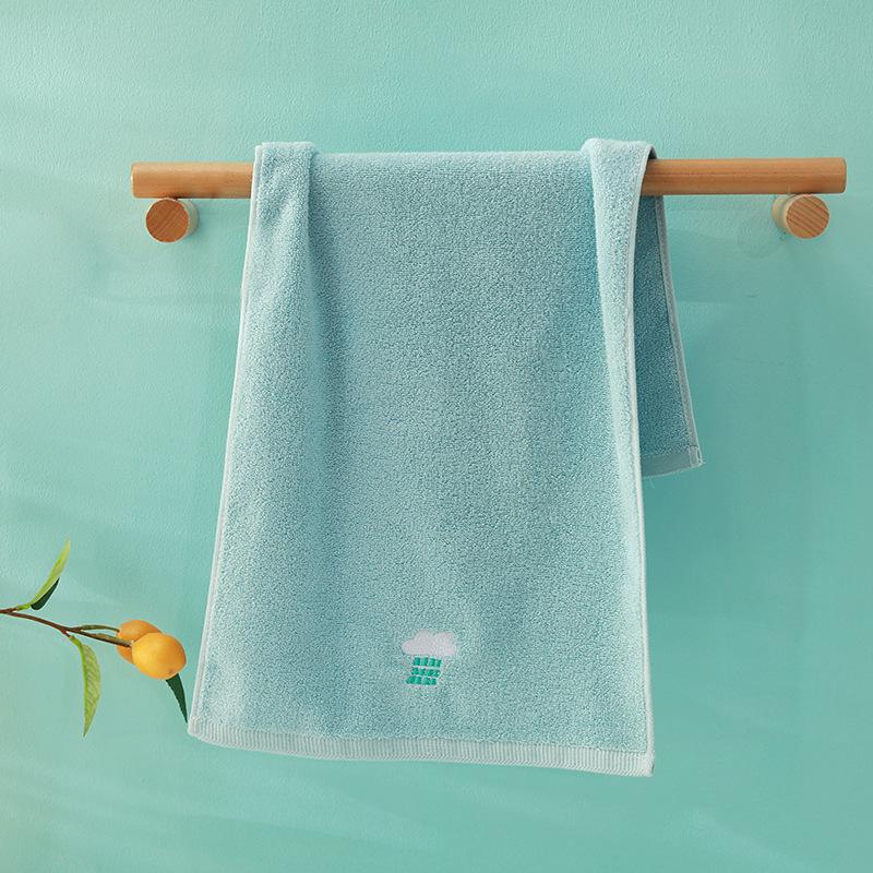 Детское мягкое впитывающее хлопковое полотенце для лица с вышивкой - Милый дизайн для мальчиков и девочек
