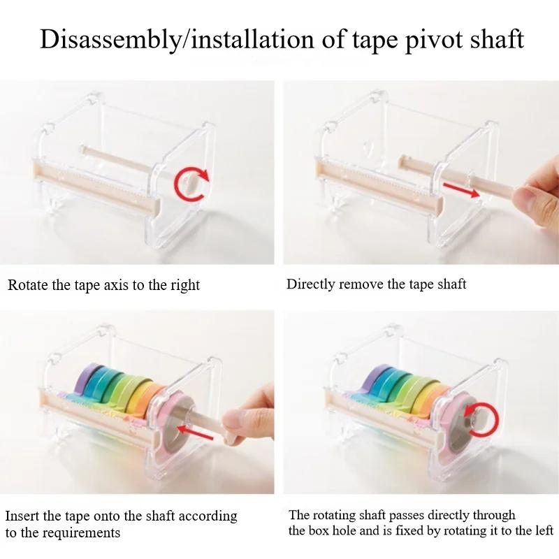 Ленточный резак, ящик для хранения лент, ручные инструменты своими руками, многофункциональный настольный режущий станок, канцелярские принадлежности, прозрачный режущий станок