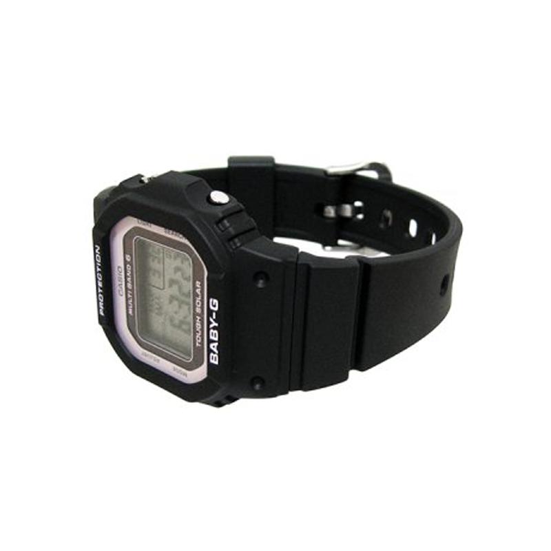 Casio BABY-G 100 метров водонепроницаемые на солнечной батарее Кварцевые часы с ремешком из смолы женские серый циферблат BGD-5650-1BJF